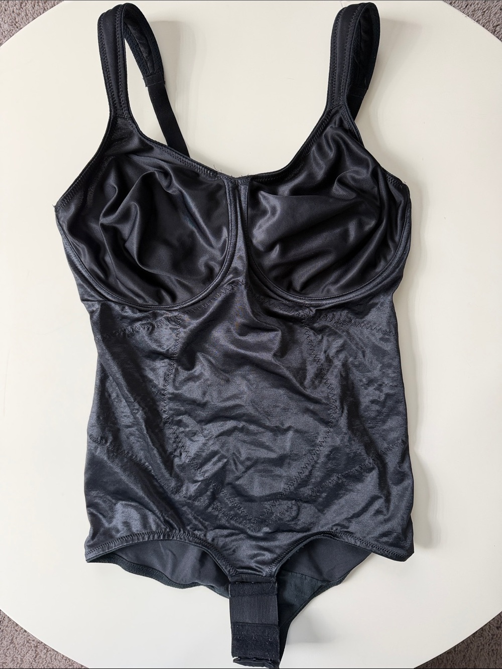 Flexees Black Underwire Shaping Bodysuit